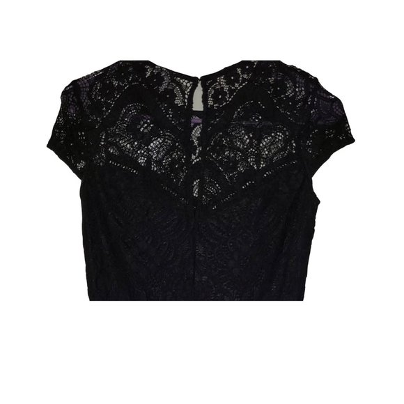 NEW H&M Black Lace Party Cocktail MINI Dress SZ 0 - Picture 3 of 13